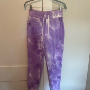 Purple Tie-Dye Kids Joggers